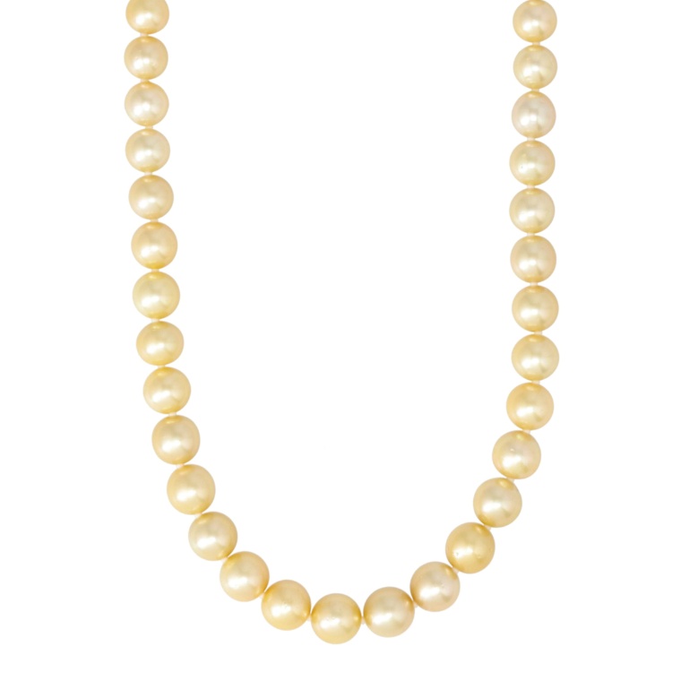 越田雅哉 南洋ゴールデンパールグラデーションネックレス