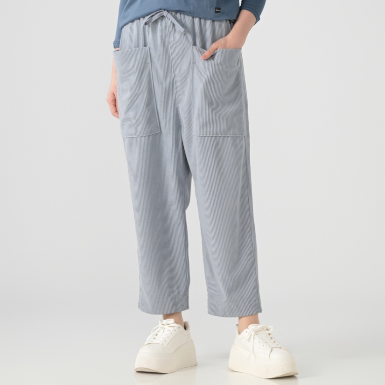 KawaiOkada ビッグポケットコーデュロイストレートパンツ