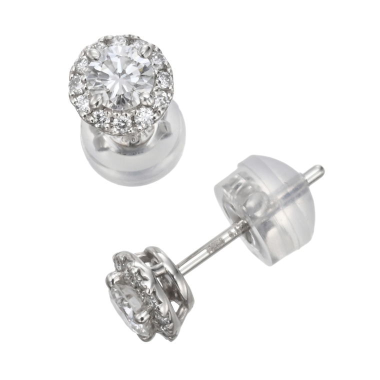 ナミビア産ダイヤモンド PTイヤリング/ピアス 計0.3ctUP