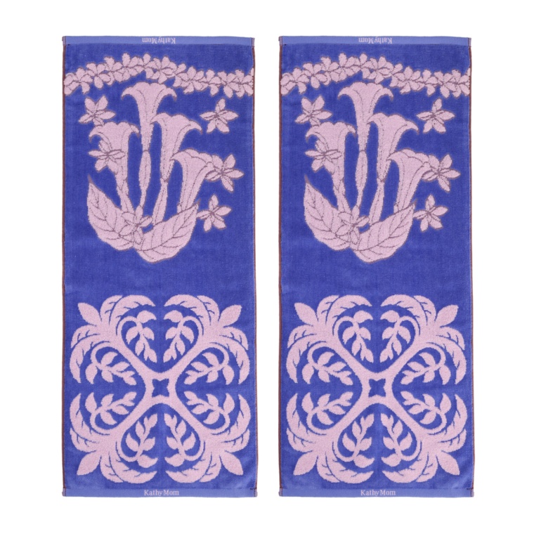 キャシーマム  モアニ フェイスタオル同色2枚セット 約34×80cm