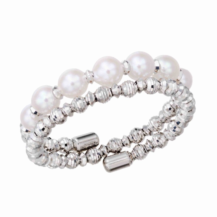 PT850 アコヤベビーパール フリーサイズ2連リング 3mm