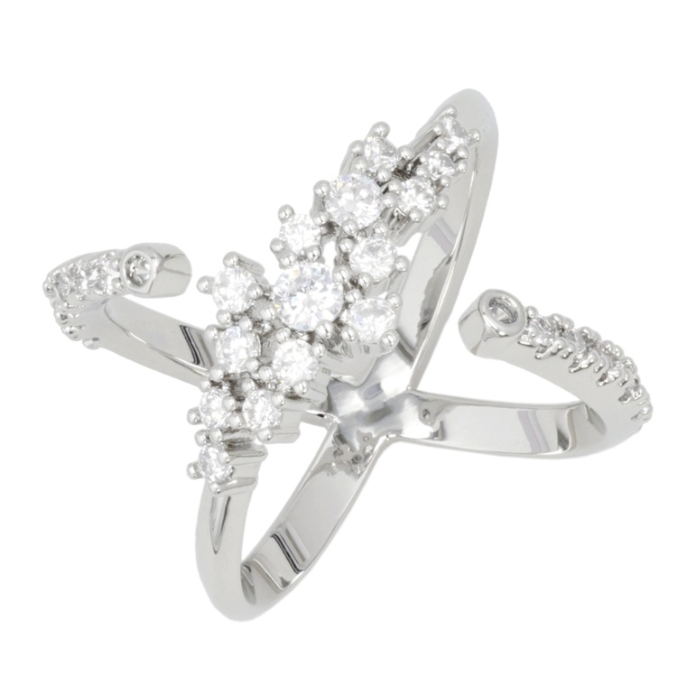 Jinka Nezu キュービックジルコニア ミルキーウェイ クロスリング