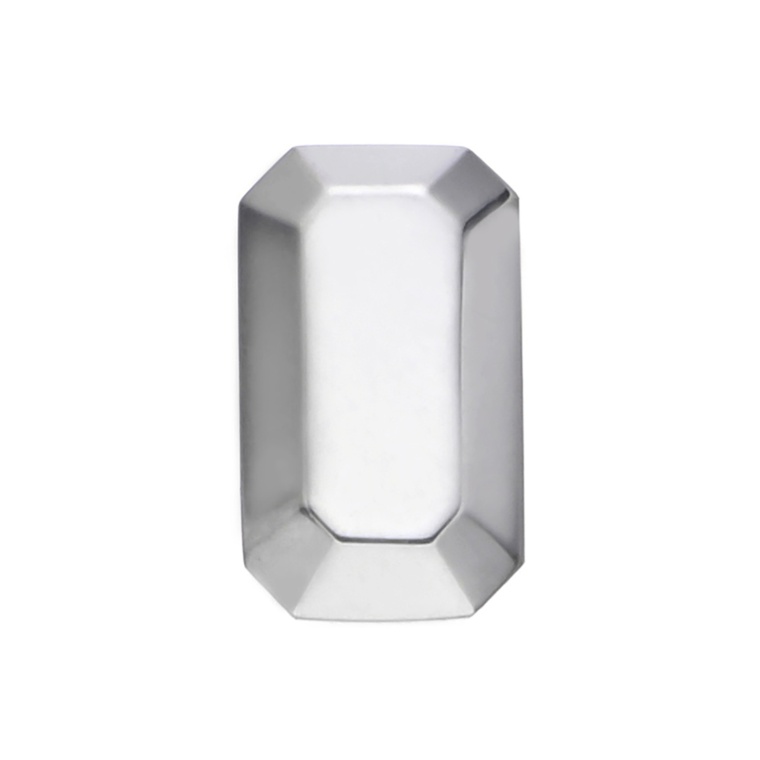 純プラチナ エメラルドカット デザイン ペンダントヘッド