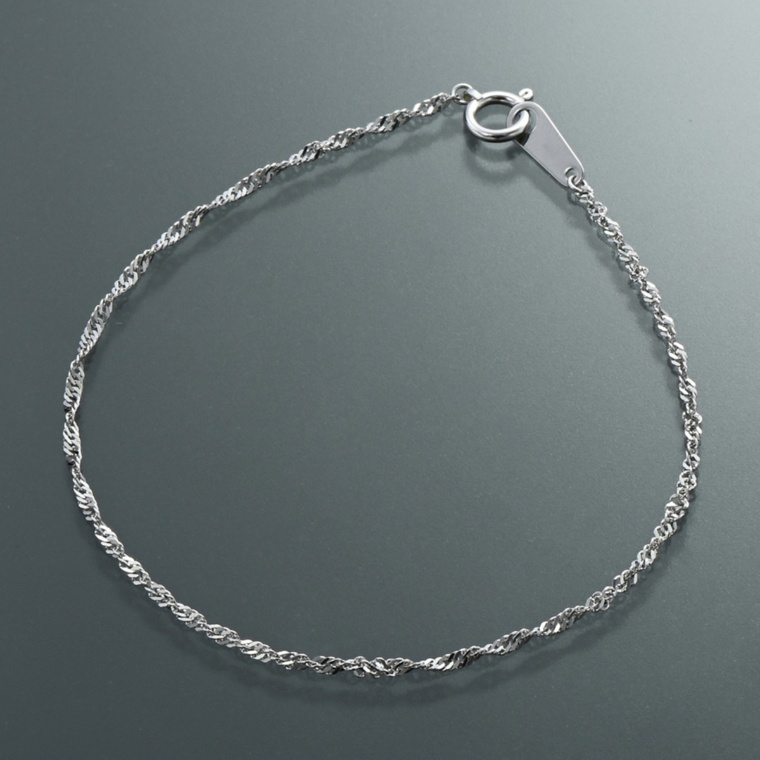 マエストロ 純プラチナ シャイニースクリューチェーン ブレスレット