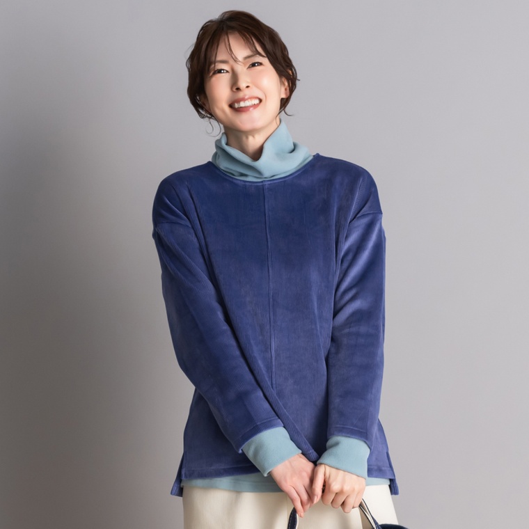 Provador やみつきベロア両面起毛プルオーバー