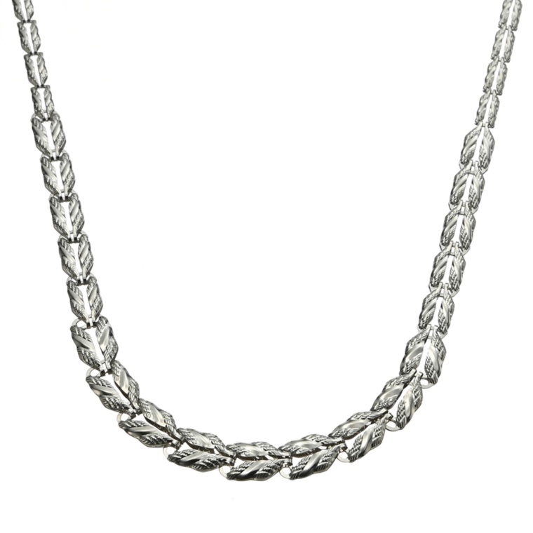 純プラチナ オーキッドリバーシブルデザイン ネックレス