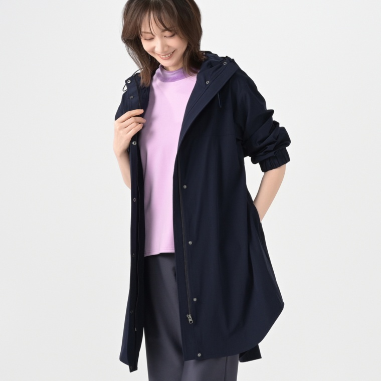 Provador 撥水ストレッチフーディーコート