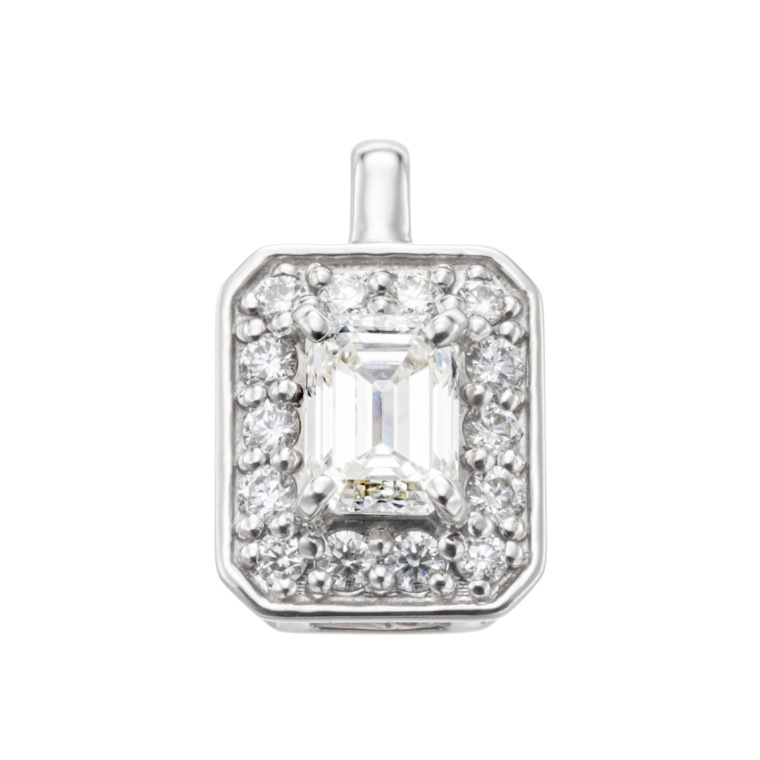 ボツワナ産ダイヤモンドPTペンダントヘッド 計0.4ctUP