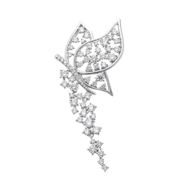 ボツワナ産ダイヤモンドPTバタフラペンダントヘッド計2ctUP