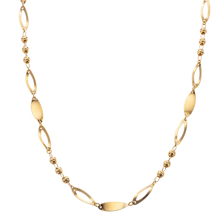 18KYG ミラージュラインネックレス