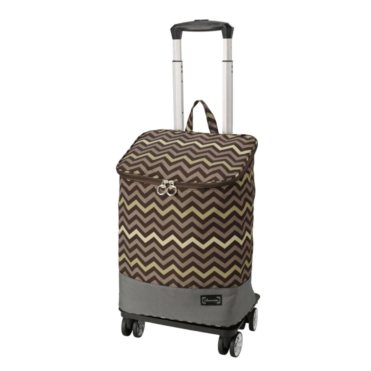 CHARMISS シェブロン柄4輪ショッピングカート ネット限定