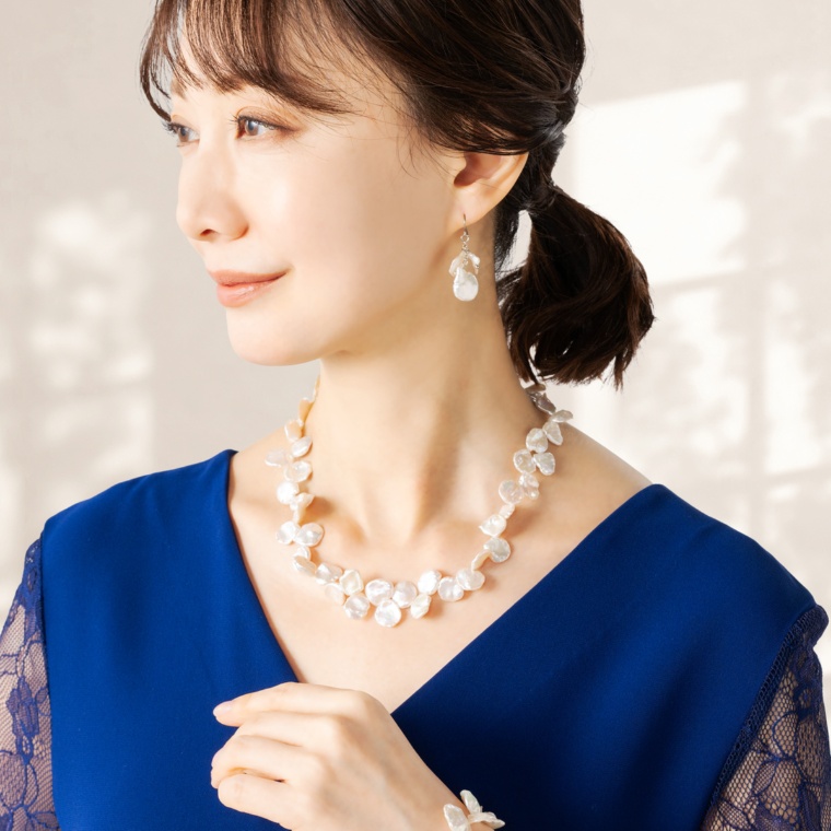 TarTar 淡水パールネックレス&イヤリング/ピアス[サラ]