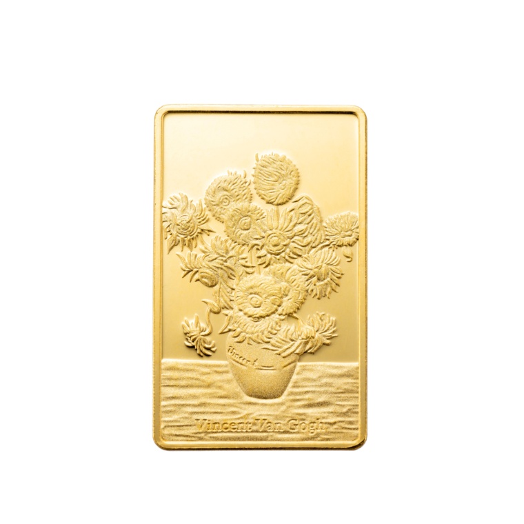 純金アート ゴッホ「ひまわり」10g