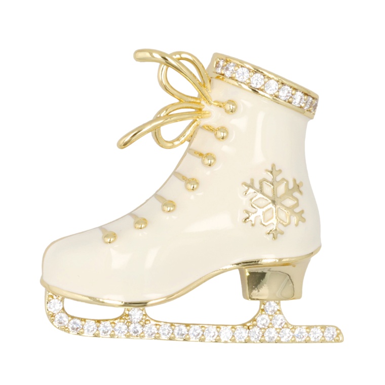 Jinka Nezu キュービックジルコニア フロストワルツ ブローチ