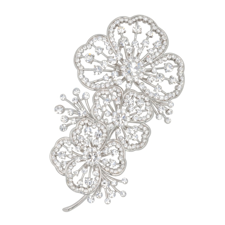 Jinka Nezu クリスタルガラス グレース ブルーム ブローチ