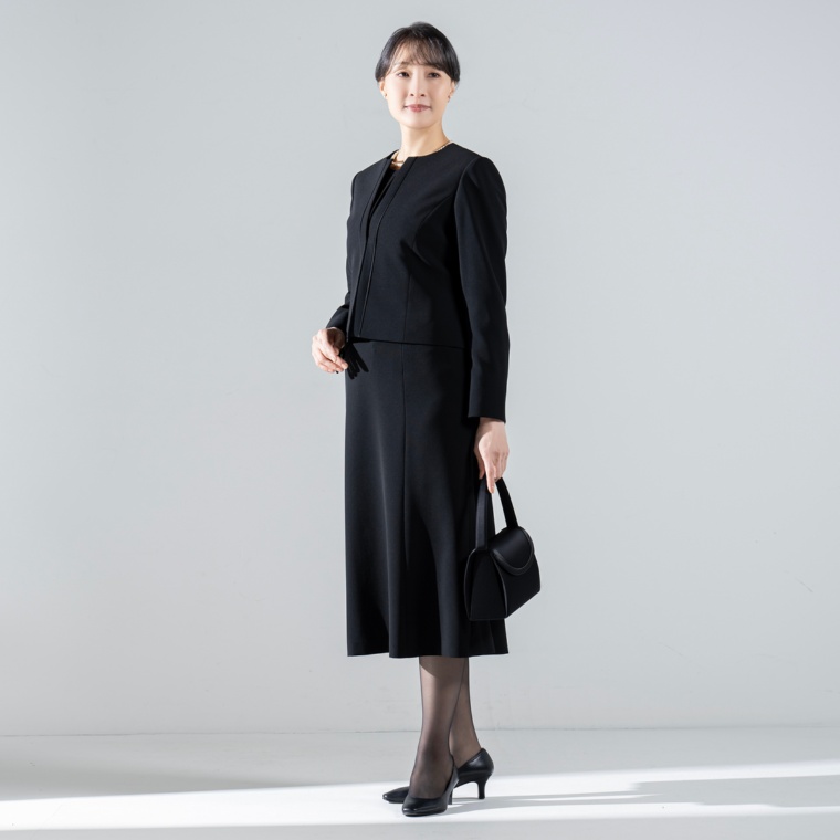 東京イギン オールシーズン対応洗えるミモレ丈アンサンブル