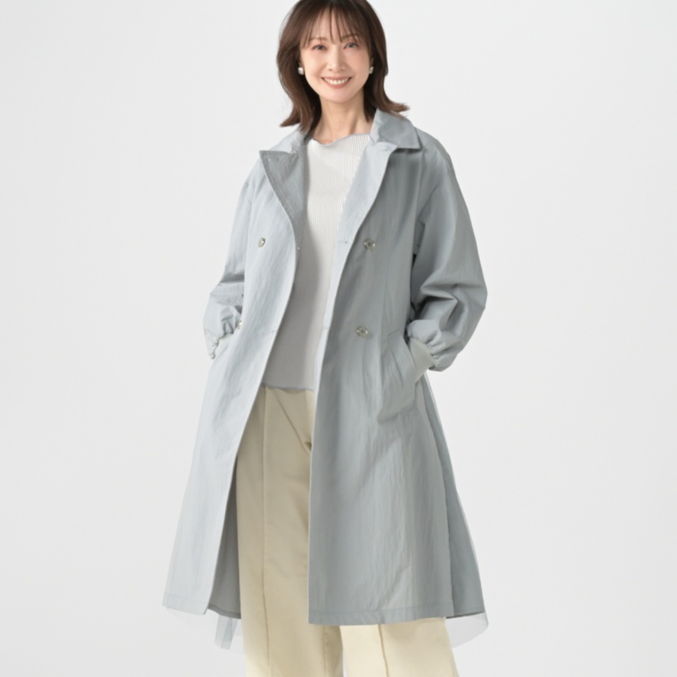 Remite バックチュールトレンチコート ネット限定カラー
