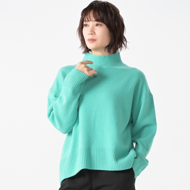 UNFILO ウールカシミヤブレンドハイネック