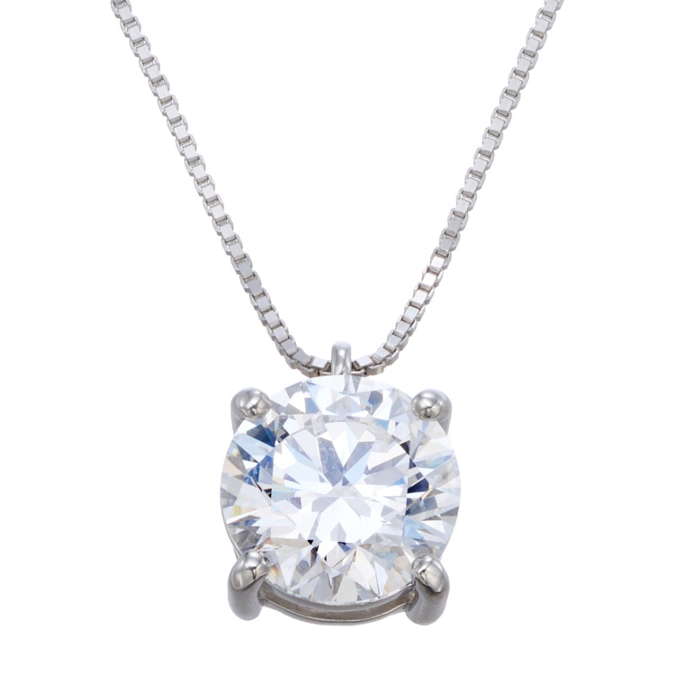 ラボグロウンダイヤモンド PT950 ペンダント 3.0ctUP