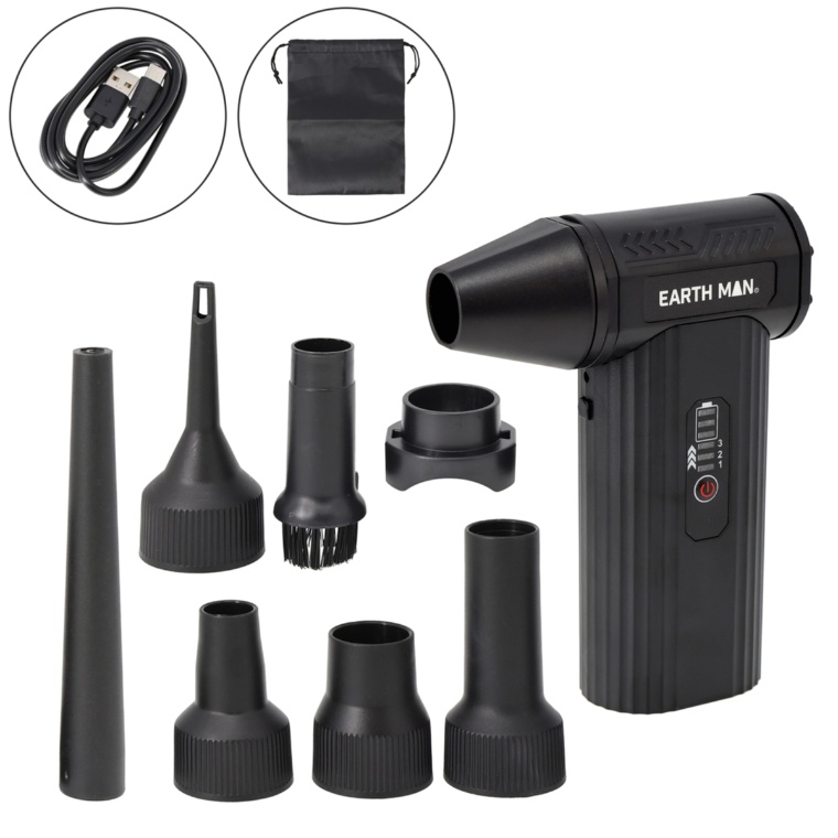 風の力でホコリを吹き飛ばすコンパクトエアダスター