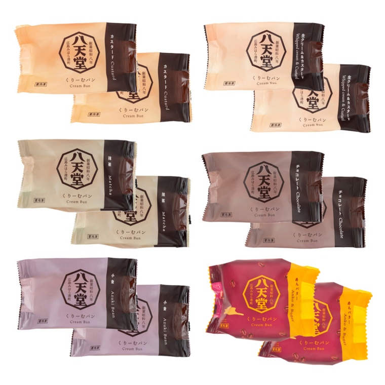 八天堂 くりーむパン冬限定6種12個詰合せ