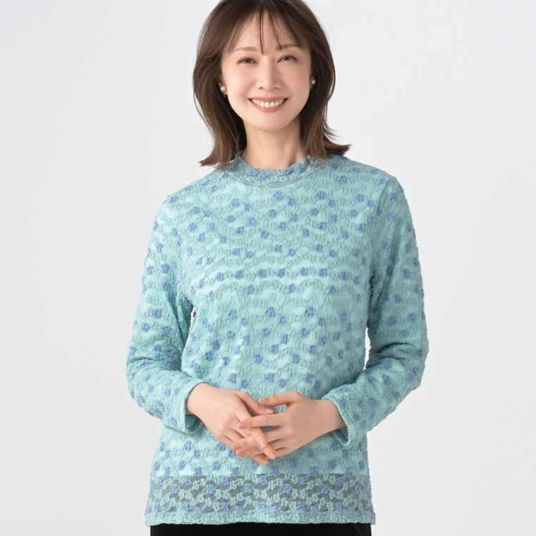 Pixie Heart 総レースプルオーバー