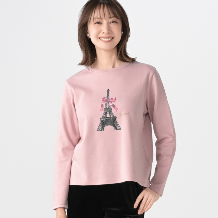 Pixie Heart コットン100%シルケットポンチプルオーバー