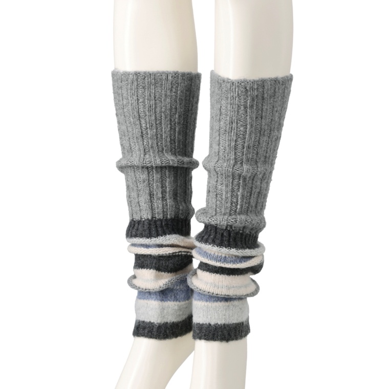 ルナジュメール吸湿発熱糸なめらかニットレッグウォーマー