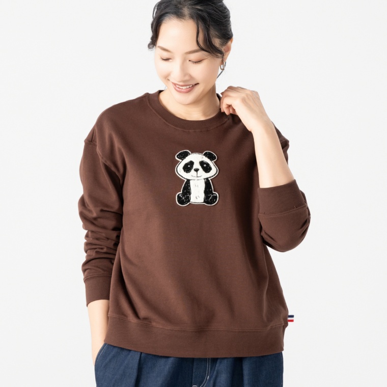 PERSONS パンダさがらワッペンスウェット
