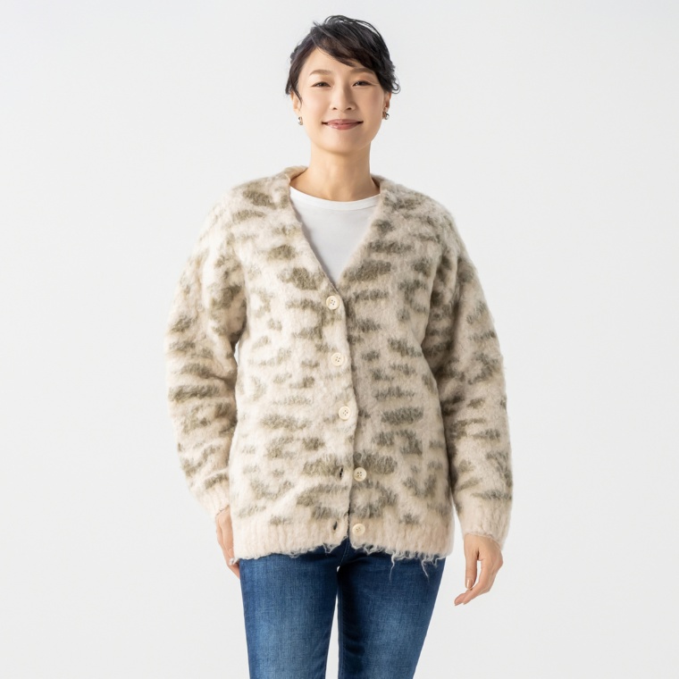 GUESS ジャガードカーディガン