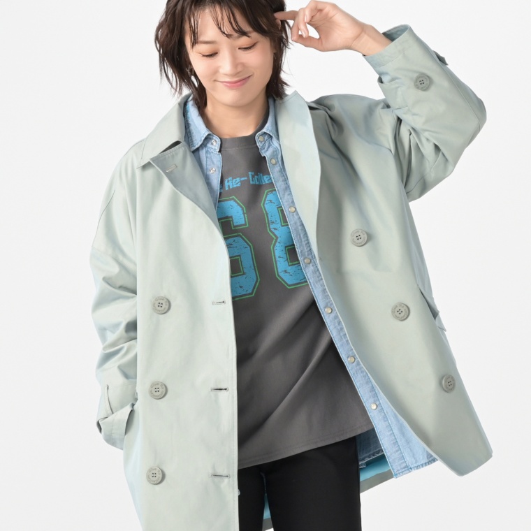 GRC ミドル丈トレンチコート