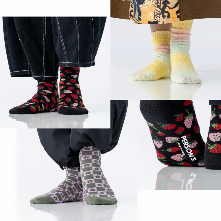 PERSONS 巾着入りソックス3足セット2025FW