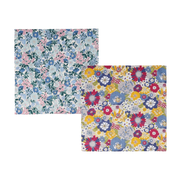 IMリバティプリント 大判ハンカチ2枚セット