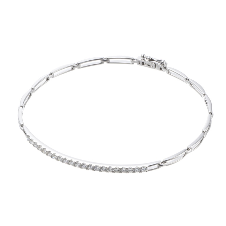 PT950 カナディアンダイヤモンド ブレスレット 計0.6ctUP