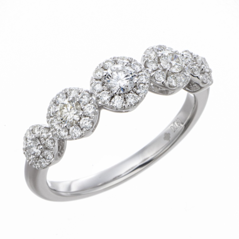 PT950 カナディアンダイヤモンド リング 計0.6ctUP