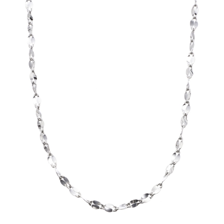 純プラチナ ボリュームファンタジアペタルチェーンネックレス