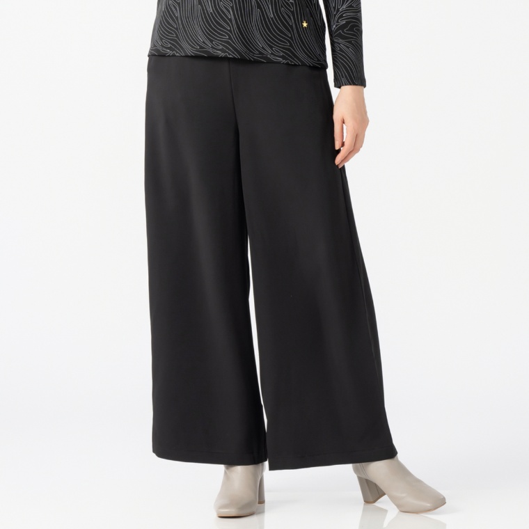 エニワイズ ウエストらくらく セミワイドパンツ