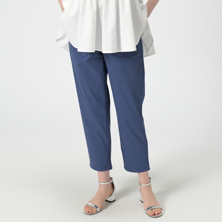 Denim&Co コンフィーエアー素材テーパードパンツ