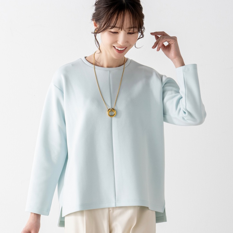 Oh My Tailor レーヨン混ソフトダンボールプルオーバー