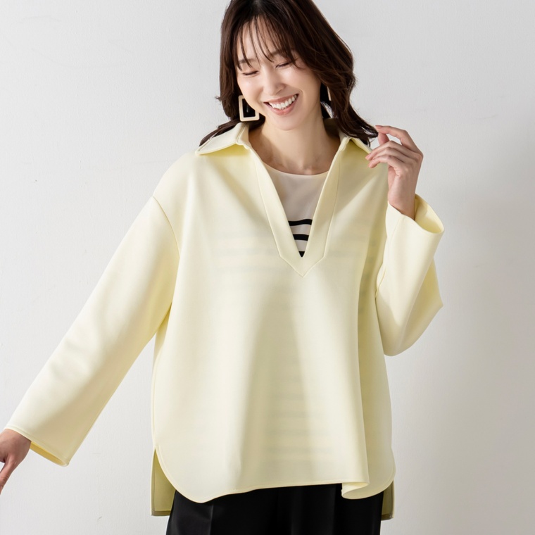 Oh My Tailor レーヨン混ソフトダンボールスキッパーシャツ
