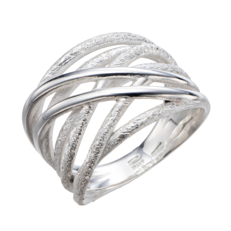 UNOAERRE シルバー925 クロスライン デザインリング