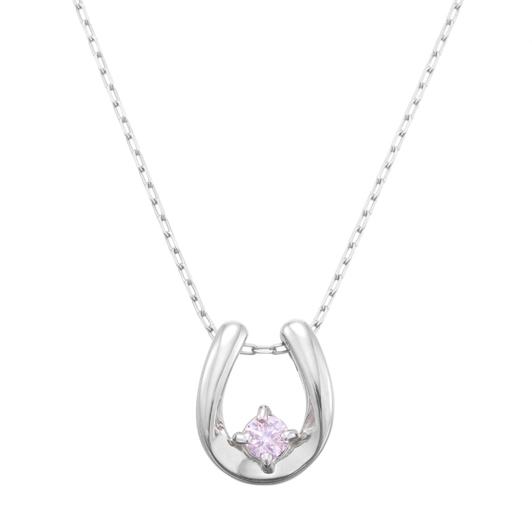 ピンクダイヤモンド PT ペンダント 0.025ctUP