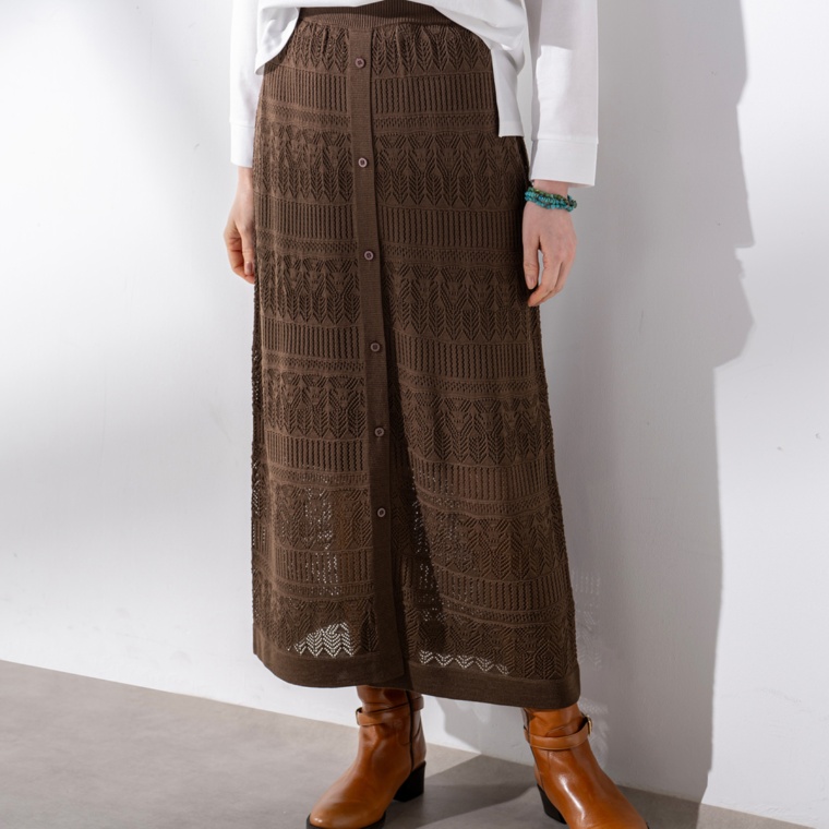 Coeur sucre レース編み2wayナロースカート