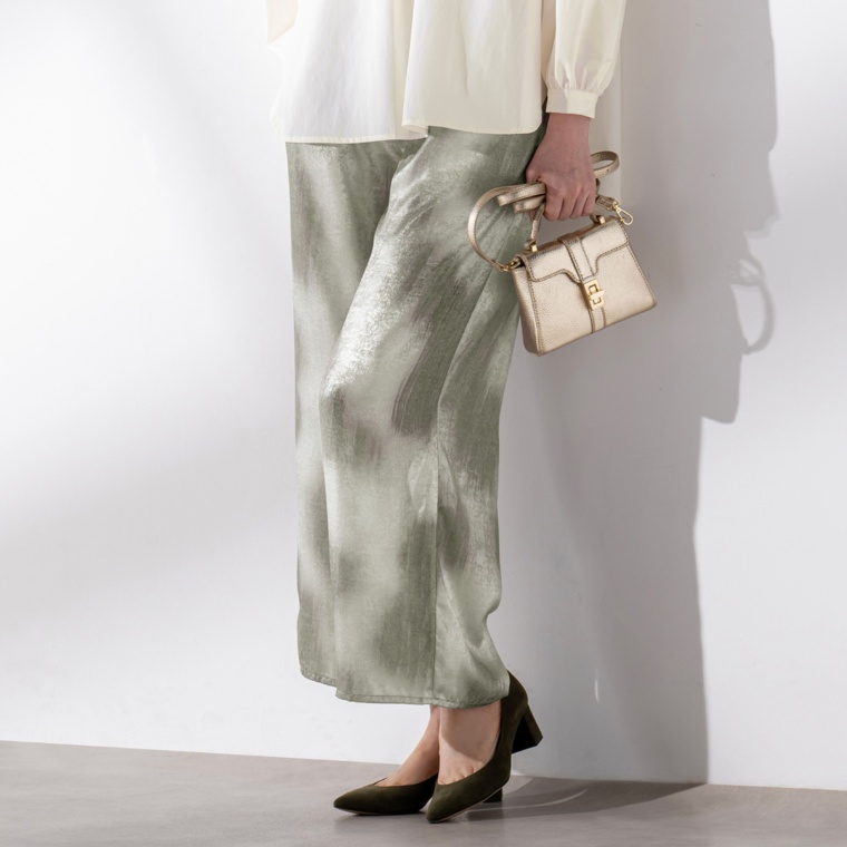 Coeur sucre 箔プリントゆるっとソフトパンツ