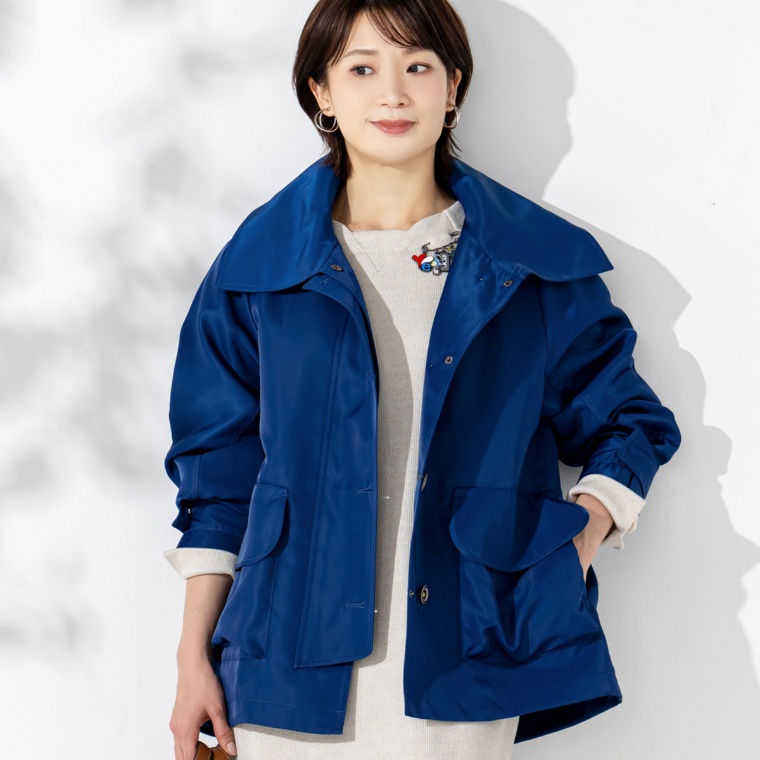 calma 上質ファブリックエレガンスブルゾン ネット限定カラー