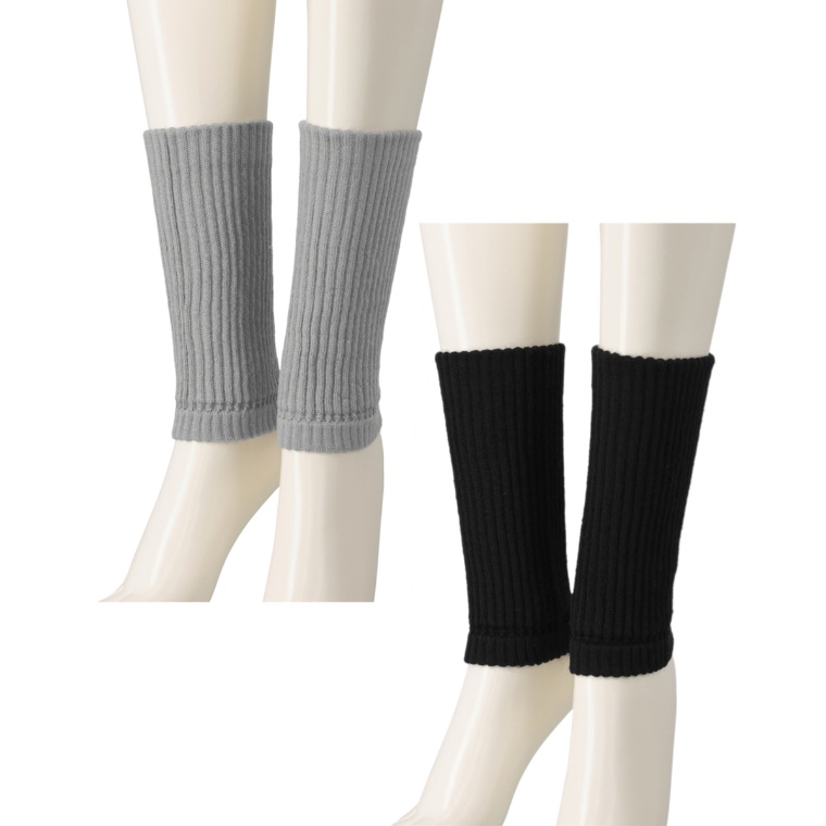 ジャヴィ メリノウールとシルク混の足首ウォーマー選べる2点