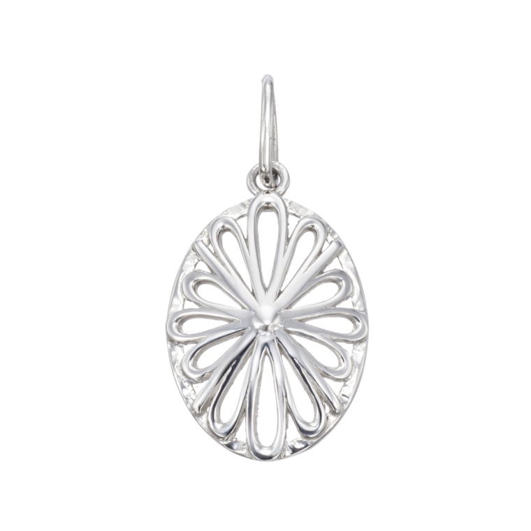 マエストロ 純プラチナ オーバルフラワーペンダントヘッド