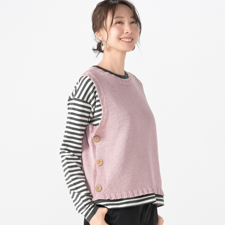 KiKKi ローゲージニットベスト