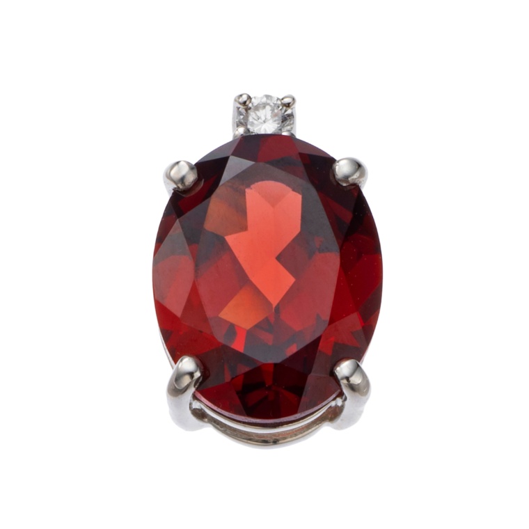 レッドガーネットPT950ペンダントヘッド1.4ctUP