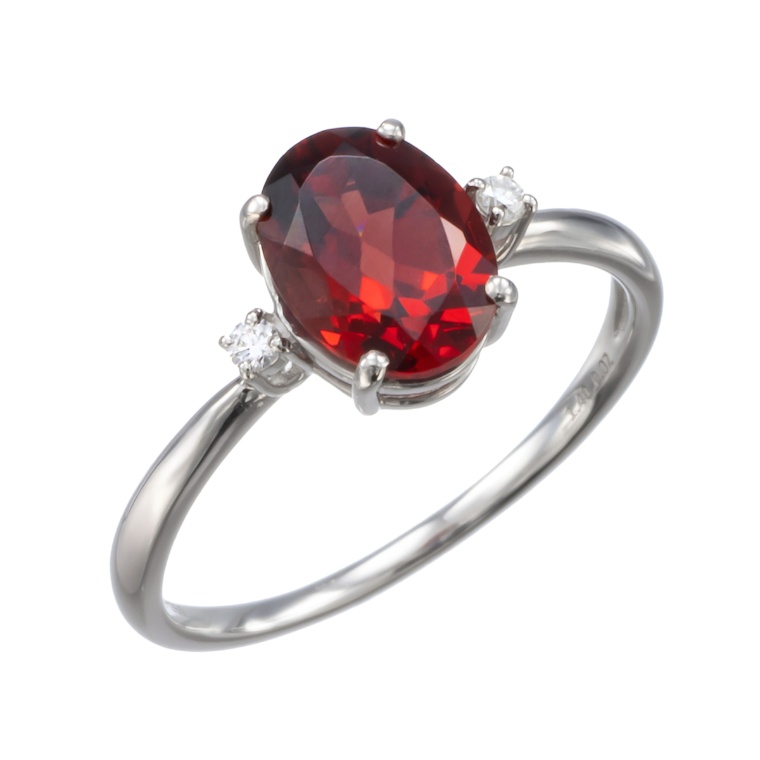 レッドガーネットPT950リング 1.4ctUP